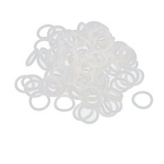 Wire Dia. 4mm-5.7mm Food Grade Silicone Rubber Seal O-Ring White OD 14~120mm
