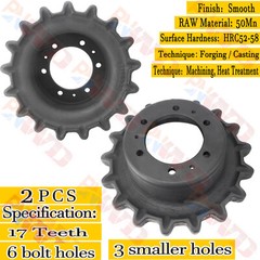 2PCs Drive Sprocket 17 Tooth For Bobcat T200 T250 T870 T300 T630 T650 T770 T750