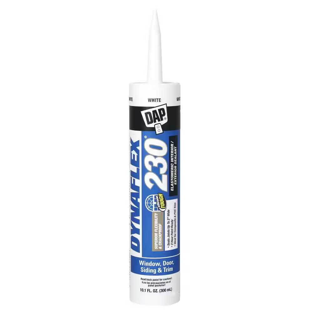 Dynaflex 230 10.1 Oz. White Premium Elastomeric Exterior/Interior Window, Door a