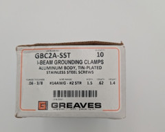 Greaves GBC2A-SST Grounding Clamp I-Beam, Lot of 10