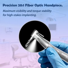 Dental Implant Motor System LED Brushless Motor with 20:1 Fiber Optic Handpiece