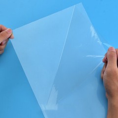 Flexible PVC Plastic Sheet 30cmx20cm Thin 0.3/0.5mm With Film 5 Colors Model DIY