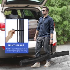 84″ Projector Screen with Tripod Stand Portable Movie 16:9 HD Projection Screen