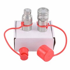 1/2″ NPT Flat Face Hydraulic Quick Connect Coupler Set for Bobcat Skid Steer