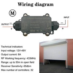 DC12V Waterproof Remote Switch Linear Actuator Motor Winch Relay 48V 8A
