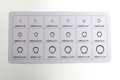 300 Snap Ring Assortment Kit Set Circlip 18 C-Clip Internal Retaining Ring Set