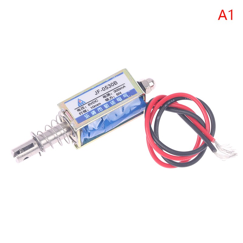 1Pc JF-0530B DC 6/12/24V Push&Pull Type Electromagnet Keeping Force 5N Solenoid