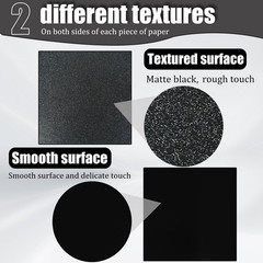 Pack of 2 ABS Plastic Sheet, Black Plastic Sheet 8″ x 12″ x 1/8″ Thick (3mm)