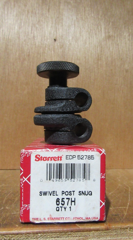 Starrett 657H ( 1/2lb! ) Heavy Duty 3/8″ Swivel Post Snug Clamp For 657 mag base