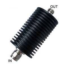 RF Coaxial Attenuator N Type Male to Female 50W 100W 1-40dB 3GHz 50 ohm