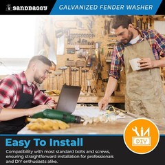 Sandbaggy 1/4” x 1-1/4” Galvanized Fender Washer (Zinc Plated)