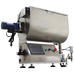 10-50000ml Rotary Pump Filling Machine Liquid Paste Filler 80L Mixing Hopper110V
