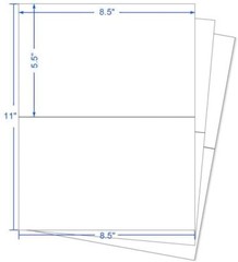 1000 Address Shipping Labels Half Sheet 8.5×5.5 Self Adhesive for Laser & Inkjet