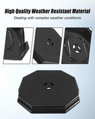 2 Pack of 130110006001 Siding Light Mounting Block Bracket Black with Built-i…