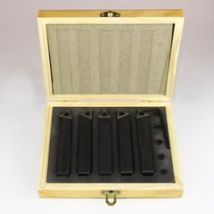1/4″ 5 Pc Indexable Carbide Insert Turning Tool Bit Lathe Set C6 Chipbreaker