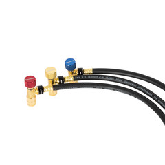 MalcoEdge SS3614516 Safe Seal 3-Piece HVAC Hose Set |36-Inch with 1/4 x 5/16