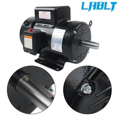 LABLT Farm Duty 5HP Motor Single-phase 184T TEFC 1800RPM 208/230V 1-1/8″ Shaft