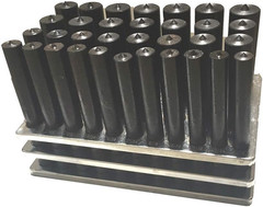 33-Piece Center Transfer Punch Set – Durable Heat Treated Steel with Stand