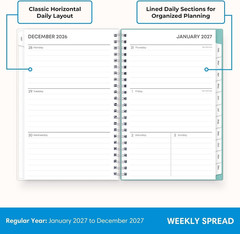 2027 Weekly and Monthly Planner Calendar, January 2027 – December 2027, 5″ X 8″,
