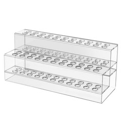 Acrylic Pen Holder, 44Slots Pen Display Stand Focal Pen Holder Beadable Pen D…
