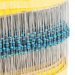 500Pcs 1/4W 0.25W Metal Film Resistor ±1% 10R 47R 100R 220R 470R 1-910 Ω Ohm