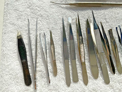 34 Lot of 34 Vintage Branded Dental Tools Picks Tweezers