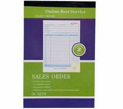 Sales Order Book Receipt Invoice Duplicate Carbonless 50 Sets 5.5″ X 8″5