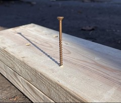 500 PCS #8×2-1/2″ Brown Ruspert Coated Square Drive All-Purpose Deck Screws