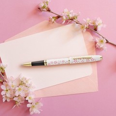 Cross Coventry Cherry Blossom Pearl White Lacquer Sakura Pink Screenprint & P…