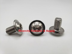 (25) M6-1.0×10 Stainless Flange Button Head Allen Cap Screws M6x1.0x10mm Screw
