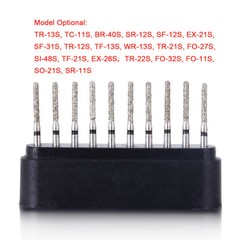 AZDENT Dental Diamond Burs FG Drills Friction Grip fit for High Speed Handpiece