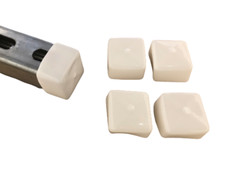 Pack of 100 White End Strut Caps 1-5/8″ Plastic Vinyl Uni-Strut Safety Caps