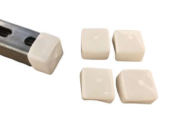 Pack of 250 White End Strut Caps 1-5/8″ Plastic Vinyl Uni-Strut Safety Caps