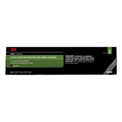 Black Super Weatherstrip Gasket Adhesive 5 oz Flexible Waterproof Bonds Vinyl Me
