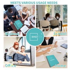 Binditek 200 Pack 6 Mil PVC Clear Binding Covers, 8.5 X 11 In, Letter Size,