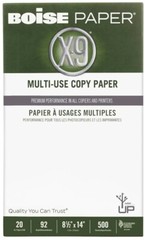 Boise X-9 Multiuse Paper 20 Lb. 8.5x 14 InchesFSC X9FSCCTN