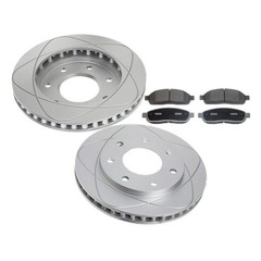 Front Slotted 330mm High Performance Brake Rotors Pads Set 4WD SUV 54110-D1083