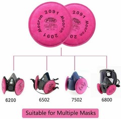 2091 P100 Particulate Filters 5000, 6000, 7000 and FF-400 Series 10-100PCS