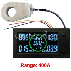 DC0-300V 50A/100A/200A/400A Bluetooth Voltage Current Power Energy Coulomb Meter