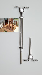 T316 Stainless Steel Tensioner Set for Cable Railing w/Deck Toggle 1/8″ Cable