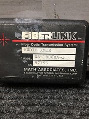 Used FiberVision XA-1800BA-1 Audio XMTR Fiber Optic Transmission System