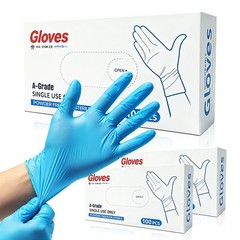 US Seller Nitrile Exam Gloves 100 PCs Powder-Free Food-Safe Disposable Glove