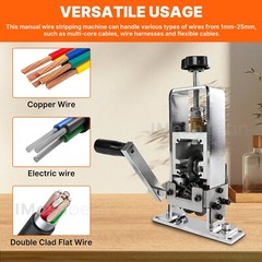 Electric & Manual Wire Stripping Machine Cable Cutter Copper Peeling Stripper US