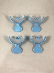 160pcs box Dental Disposable Super Rigid Bite Trays -Anterior, Redland