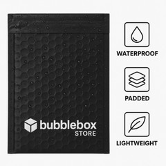 Black Padded Poly Mailers 6.5×10 #0 Waterproof Self Seal Shipping Bags Bulk Pack