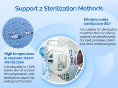 50/100Pcs JMU Autoclave CSR Sterilization Wrap Sheet SMMS Non-Woven &Crepe Paper