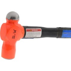 PRO SOURCE Steel Ball Pein Hammer: 2 lb Head, 14″ Overall Length