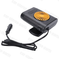 1x New 200W 12V Car Heater Cooling Fan for Windshield Defrosting – Orange/Black