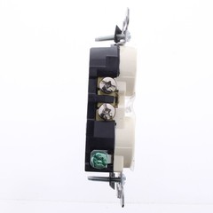 Leviton T5320-A Almond 15A Tamper Resistant Duplex Receptacle Outlet 5-15R 10pcs