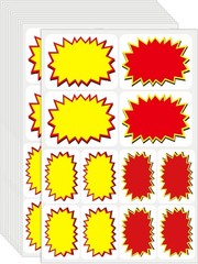Garage Sale Stickers Disposable Yard Sale Price Stickers 2″x 3″& 3″x 4″